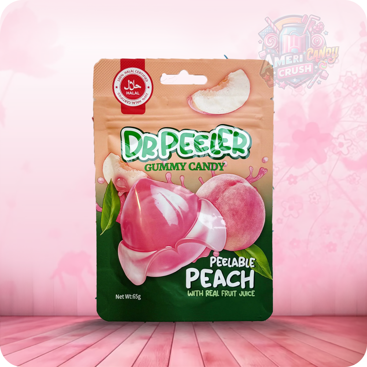 Dr Peeler Halal Gummy Candy Peach