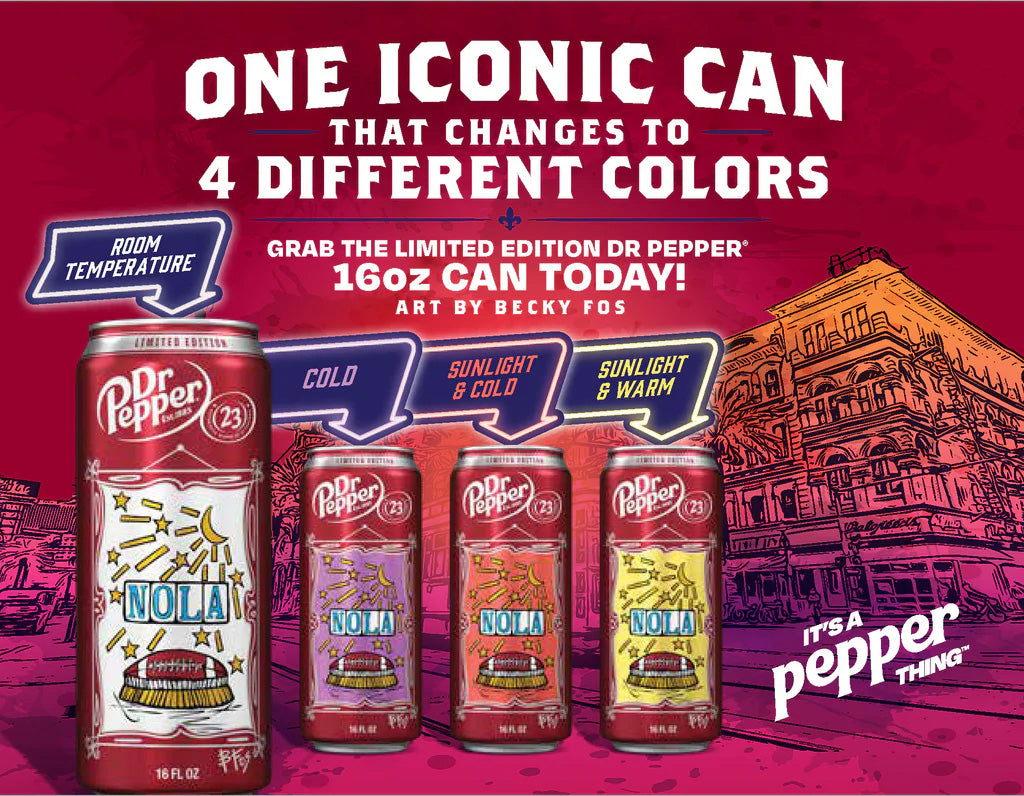 Dr Pepper Nola Colour Changing Limited Edition 473ml
