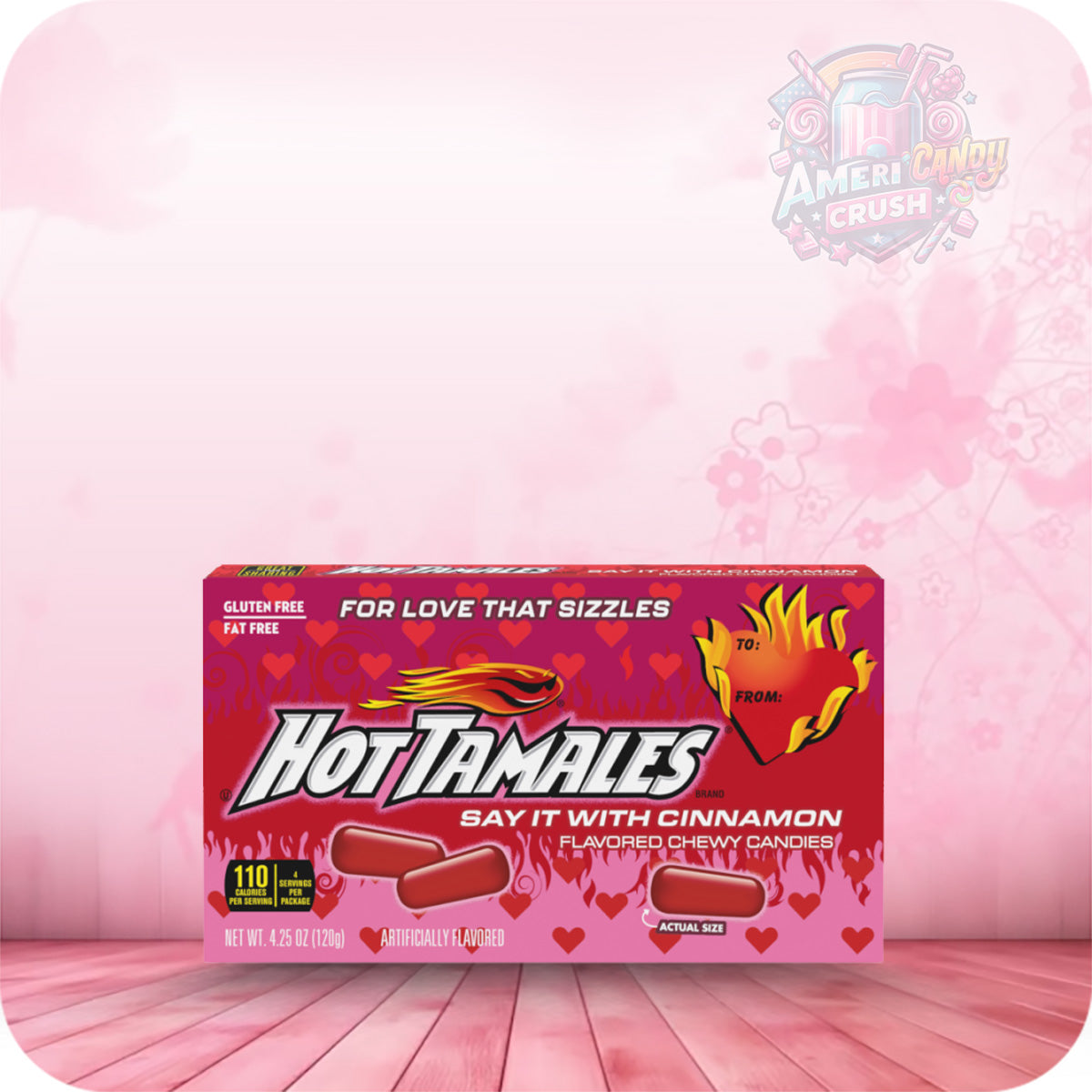 Hot Tamales Valentine Mix Theater Box 4.25oz 120g