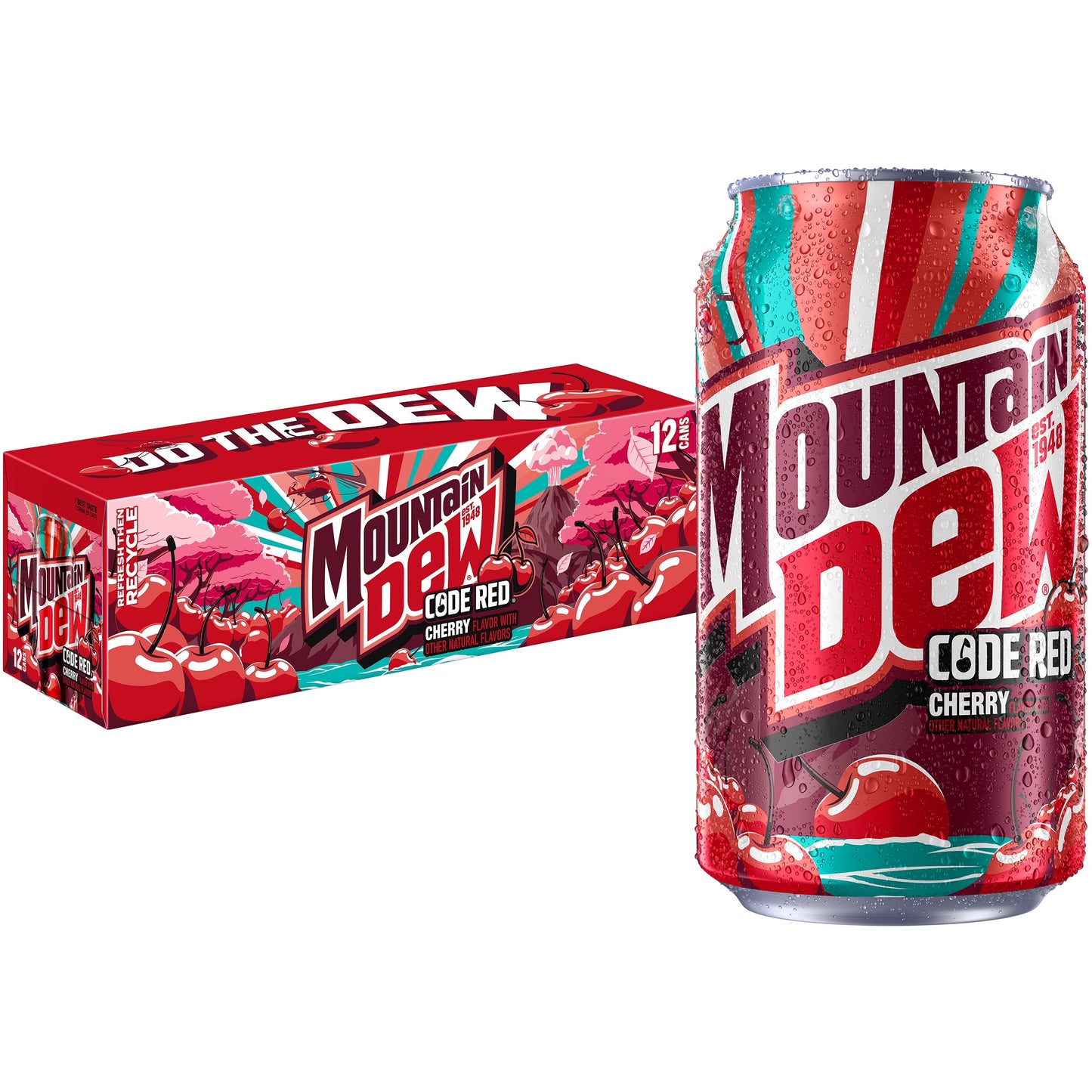 Mountain Dew CODE RED Cherry 355ml Soda