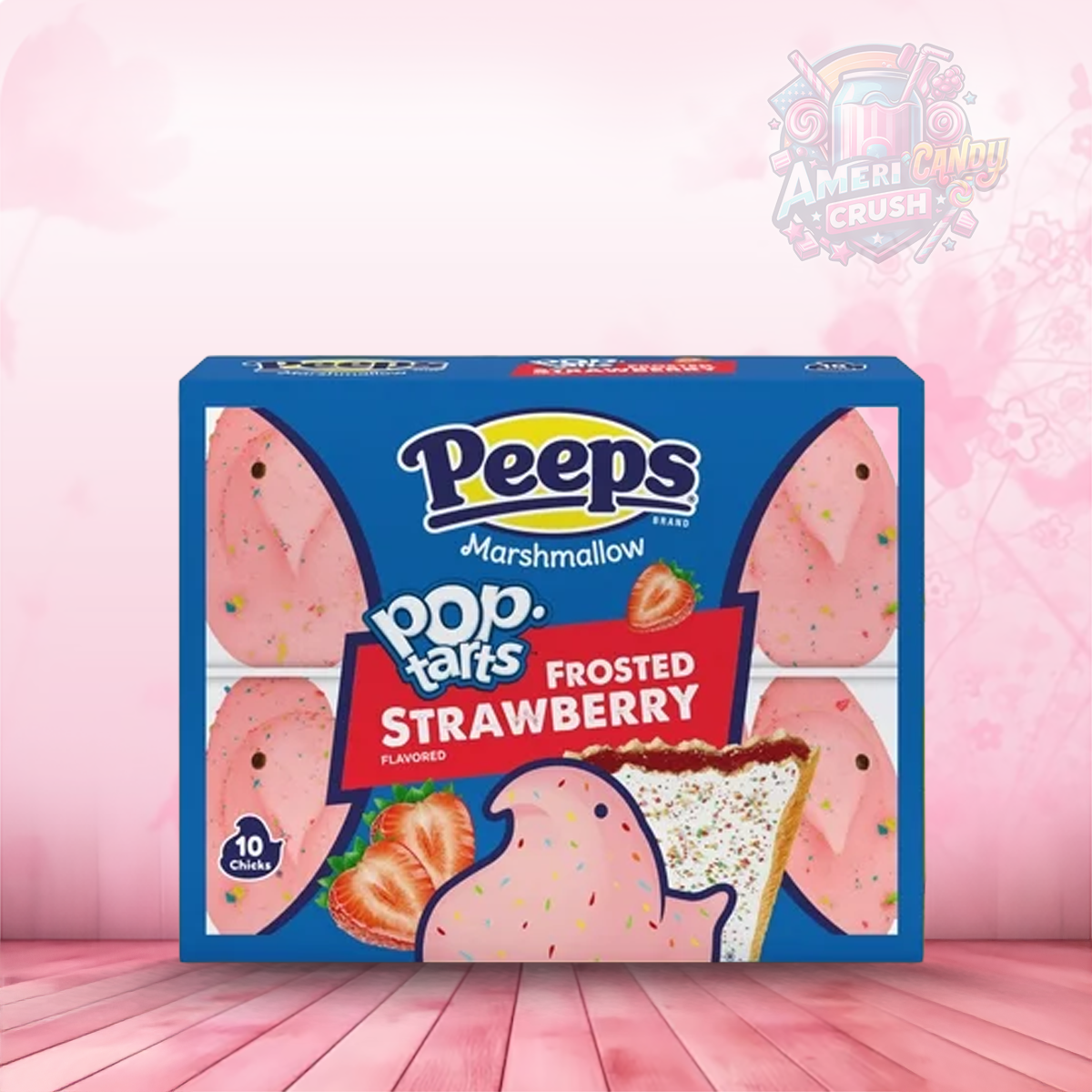 Peeps Frosted Strawberry Poptart Chicks 10PK 3oz (85g)