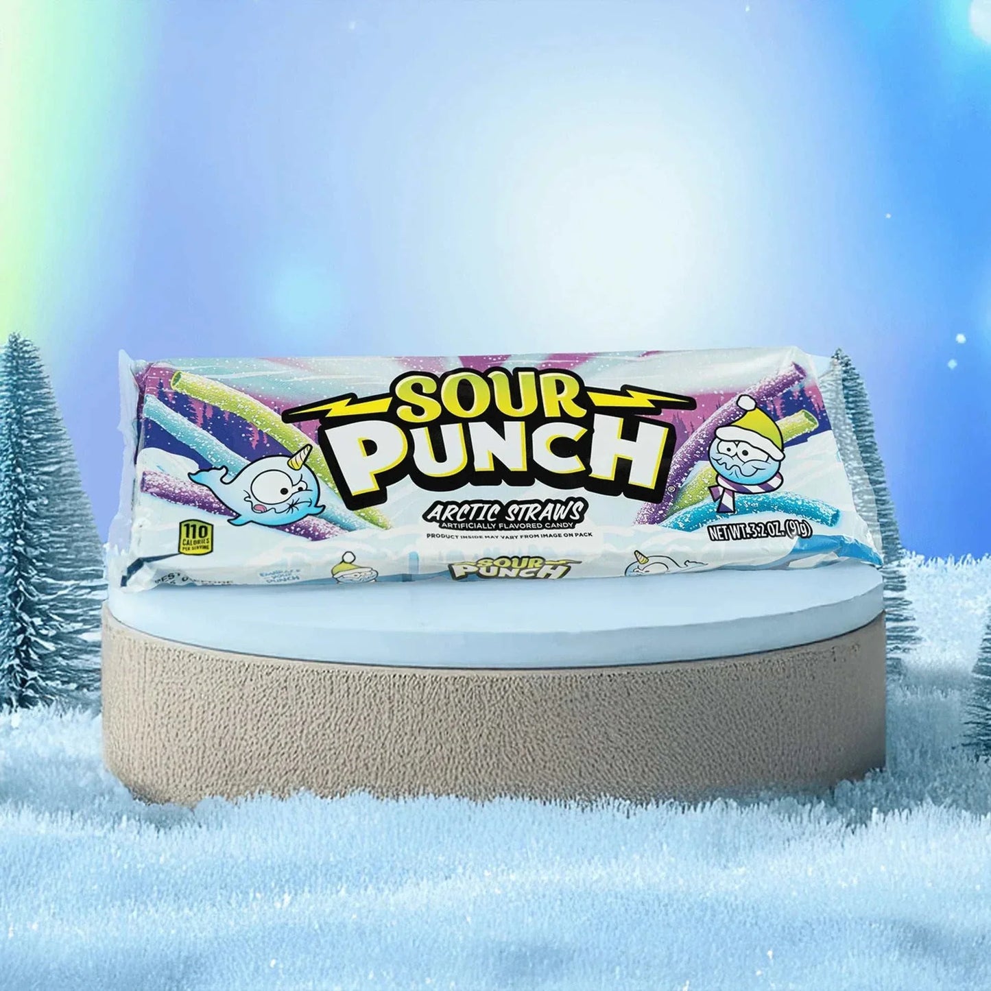 Sour Punch Arctic Straws