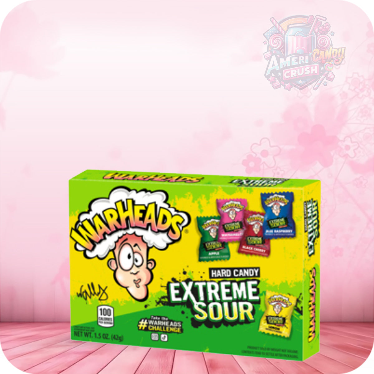 Warheads Extreme Sour Hard Candy 1.5oz Theatre Box Snack Sweet