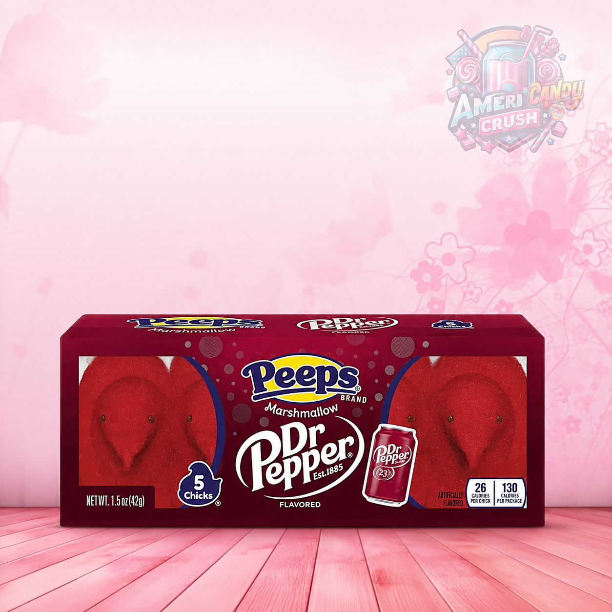 Peeps Marshmallow Dr Pepper Flavored 5 Chicks