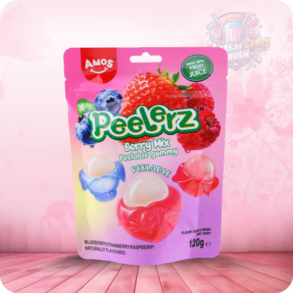 Amos Peelerz Berry Mix 120g Peg