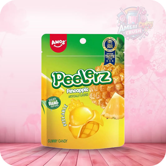 Amos Peelerz Gummy Pineapple Peg Bag 6oz (170g)