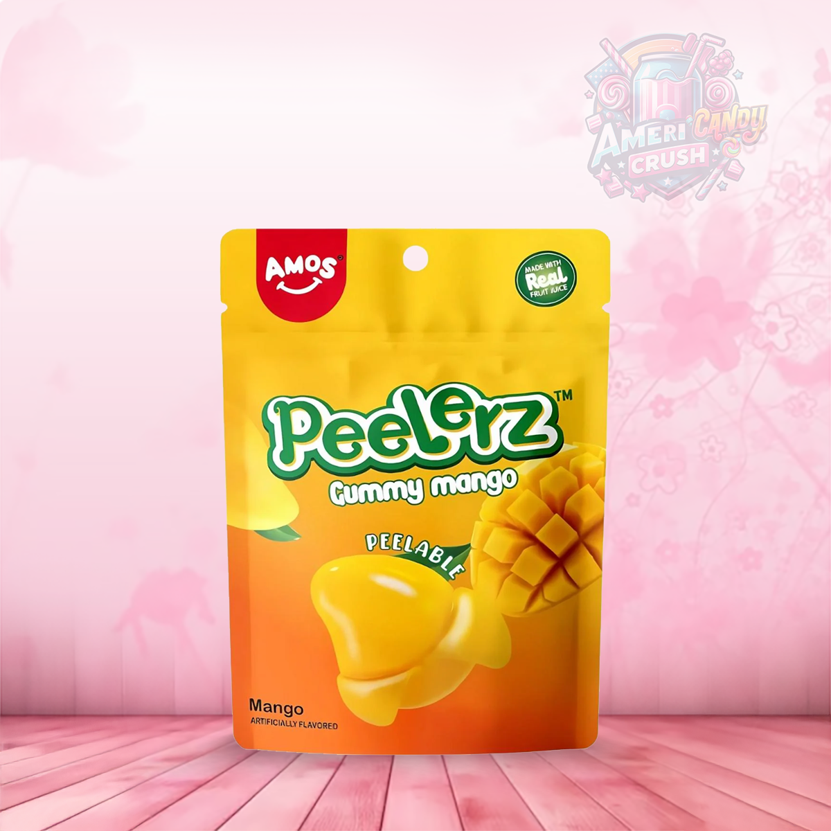 Amos Peelerz Halal Gummy Mango 65g