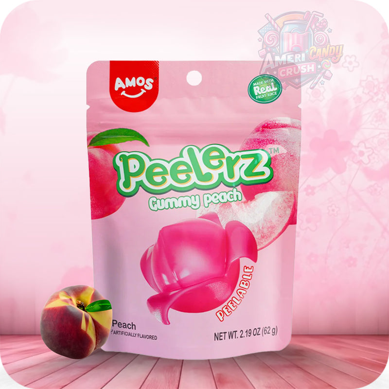 Amos Peelerz Peach Peg Bag 170g