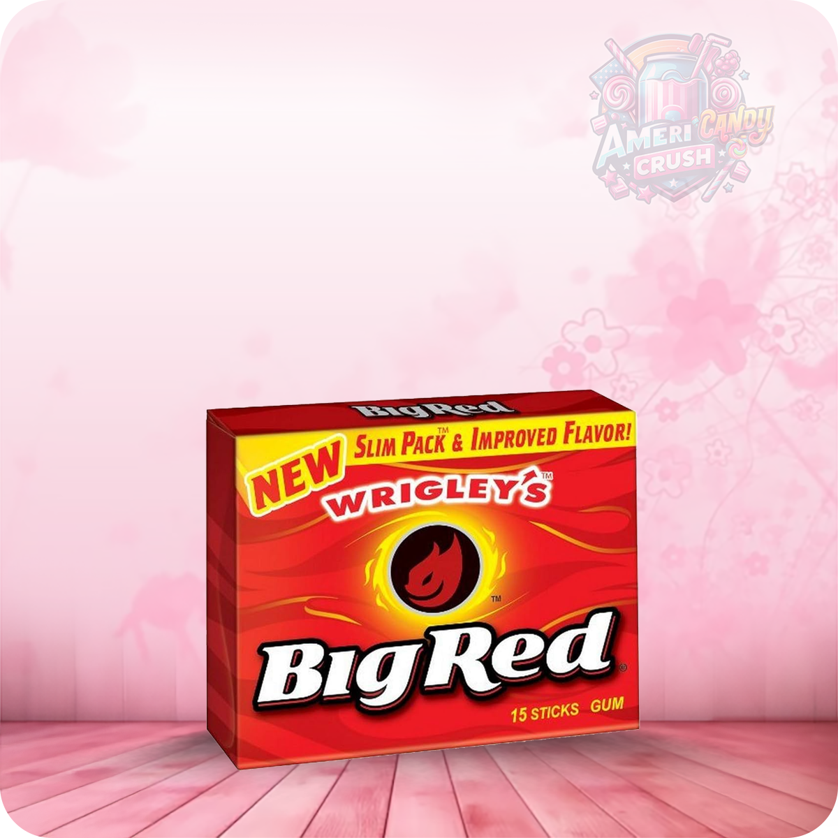 Big Red Cinnamon Chewing Gum  USA IMPORT (15 Sticks)