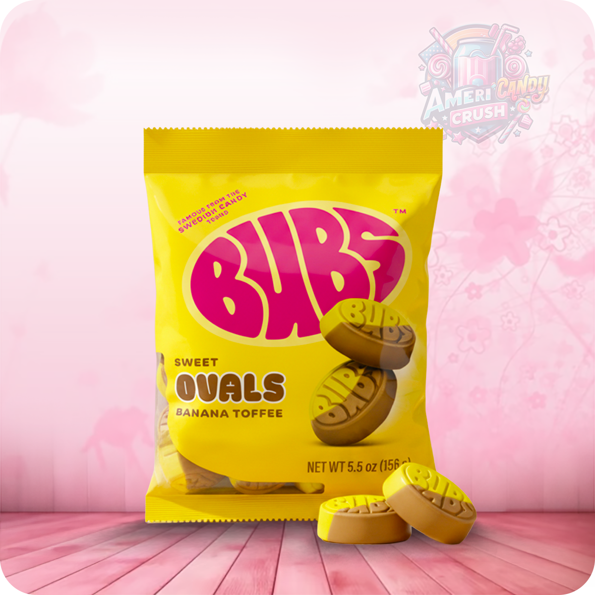 Bubs Sweet Ovals Banana Toffee 156g