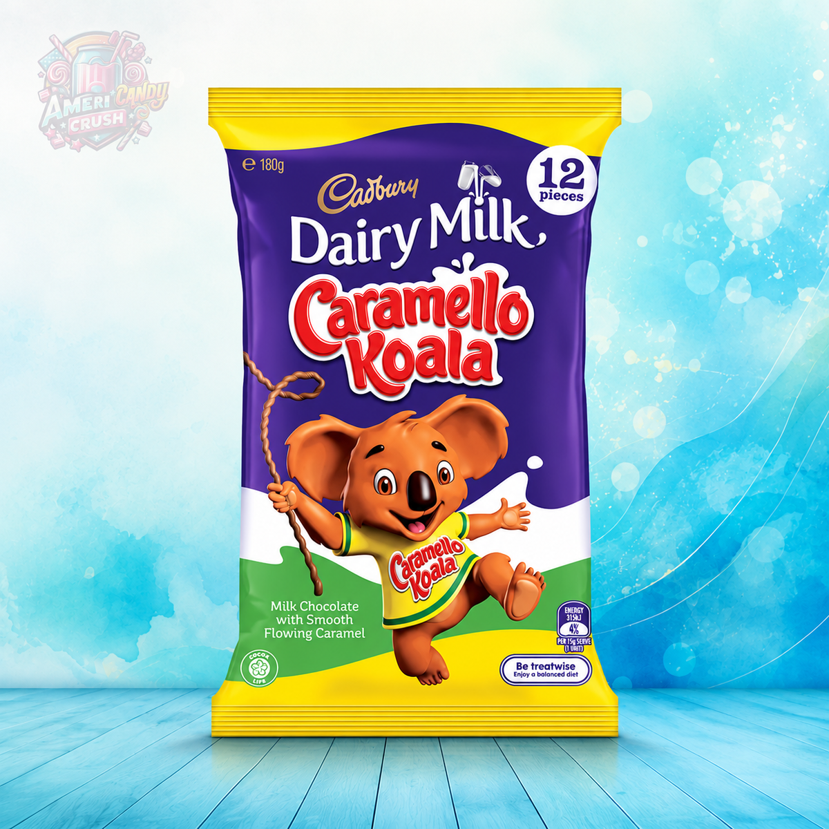 Cadbury Dairy Milk Caramello Koala 180g Australian Chocolate Sharepack