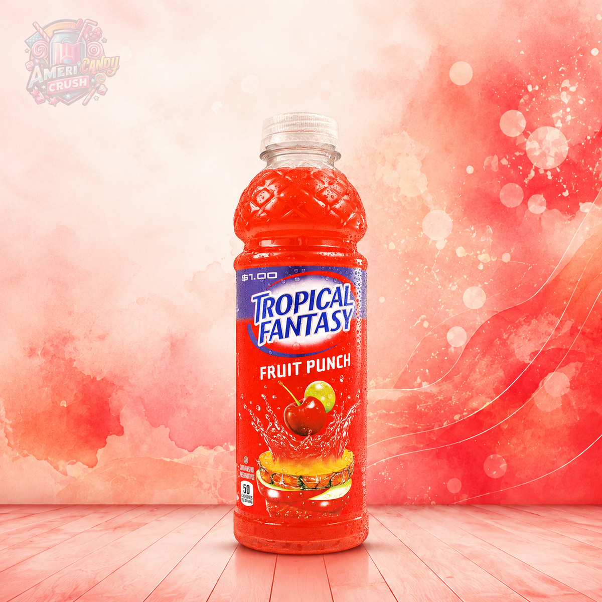 Tropical Fantasy Fruit Punch 591ml 20oz American imported premium fruit punch juice cocktail in a plastic bottle – American Candy Crush UK