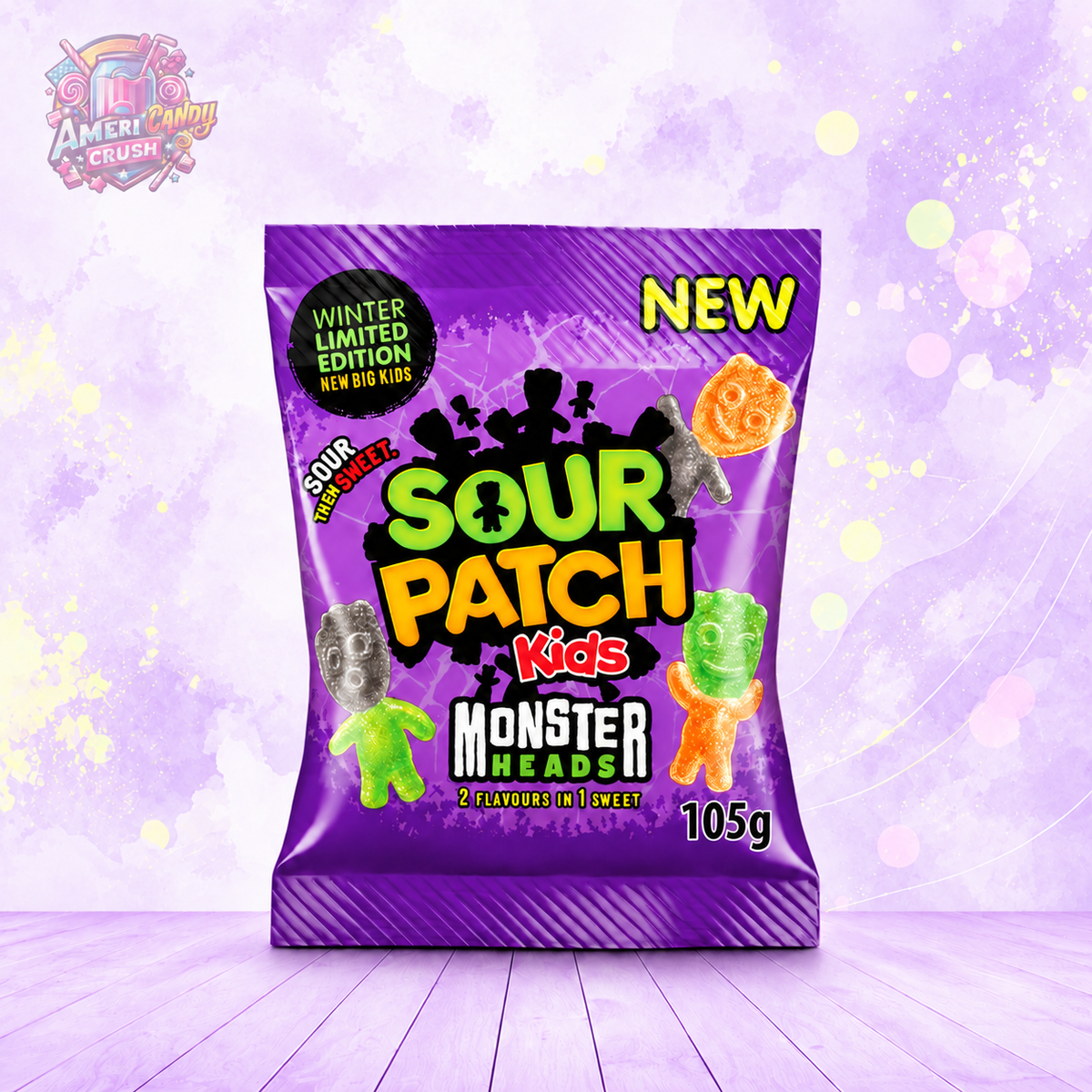 Sour Patch Kids Monster Heads Candy 105g Americandy