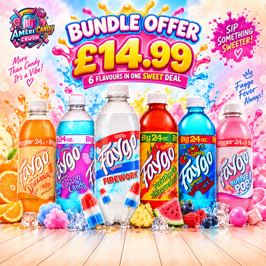 Faygo American Soda 6 Flavour Bundle | USA Drinks Americandy