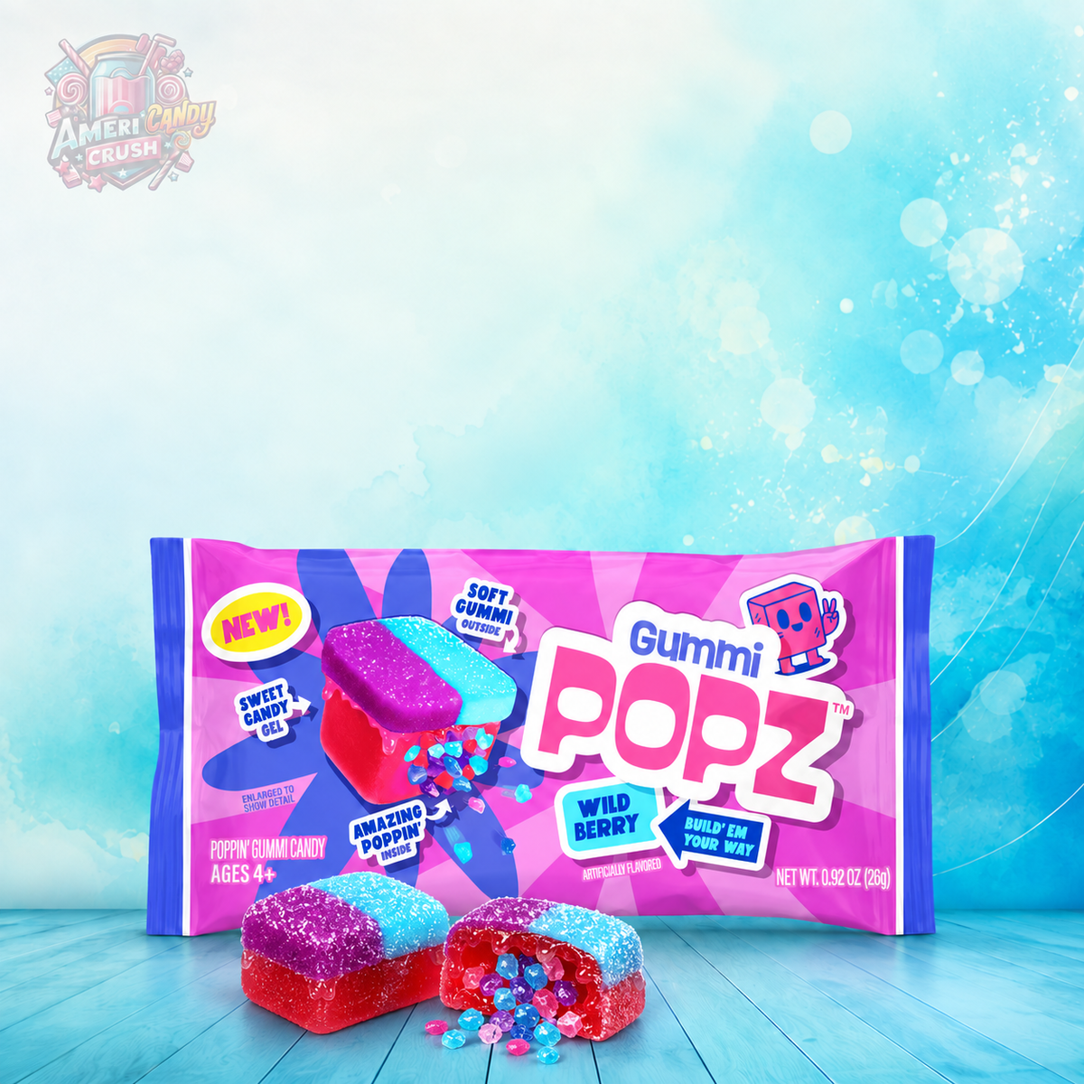 Gummi Popz American Candy Sweet Gummy Candy 52g Americandy
