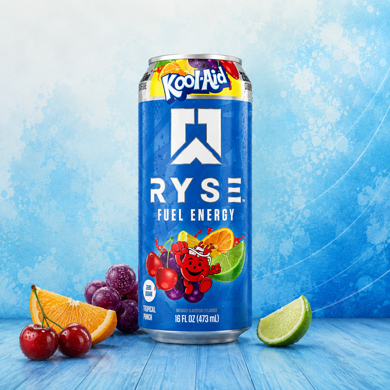 Ryse Fuel Energy Drink Kool Aid Tropical Punch (473ml)