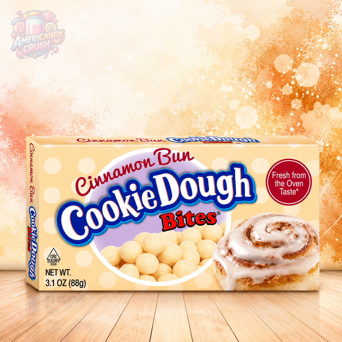 Cookie Dough Bites Cinnamon Bun 88g (3.1oz) – American Candy Americandy