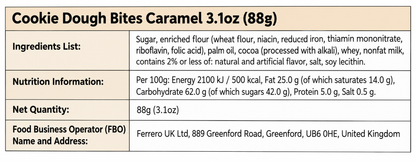 Cookie Dough Bites Caramel 88g (3.1oz) – American Candy Americandy