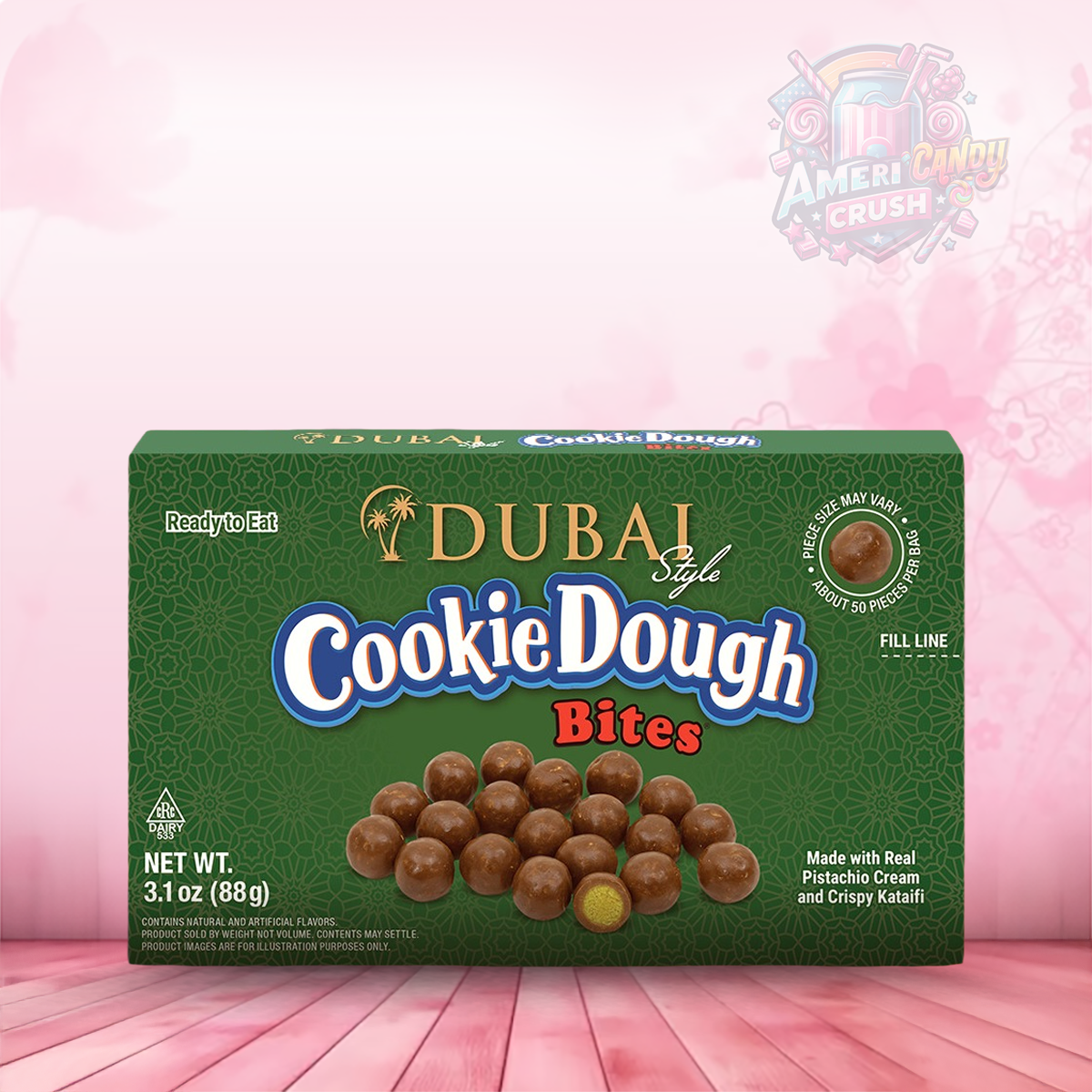 Cookie Dough Bites Dubai Style 3.1oz (88g)