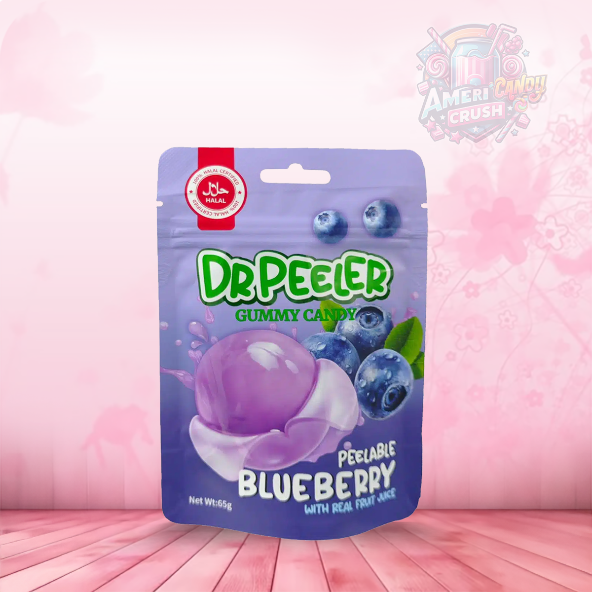 Dr Peeler Halal Gummy Candy Blueberry 65g