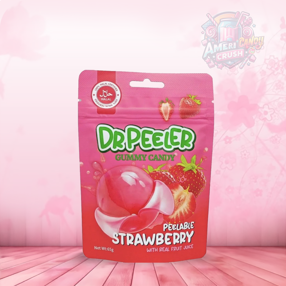 Dr Peeler Halal Gummy Candy Strawberry 65g