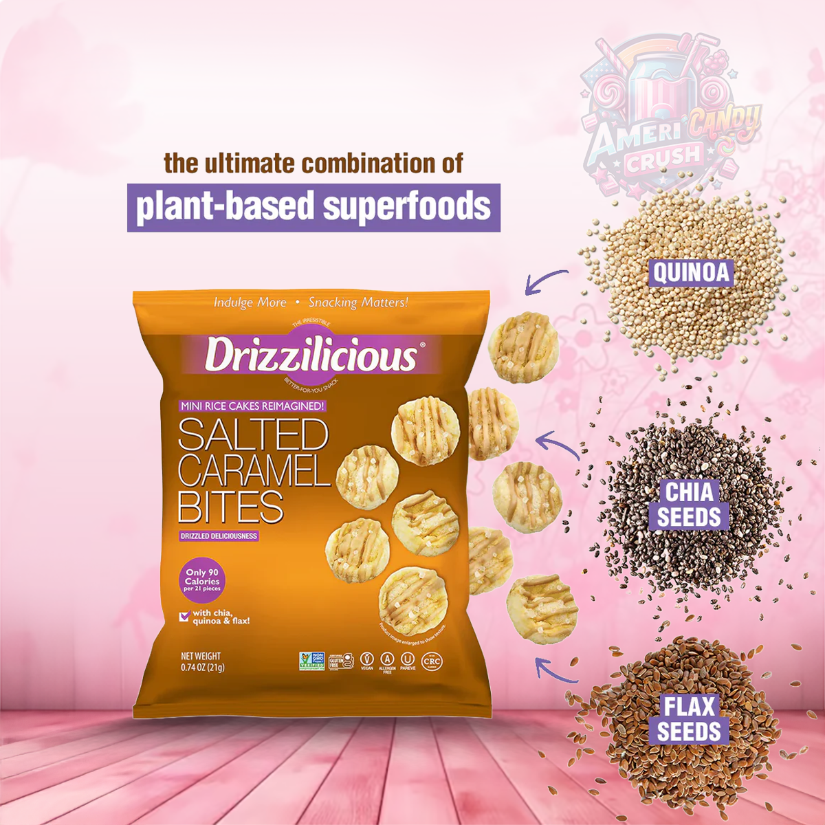 Drizzilicious Salted Caramel Bites 21g