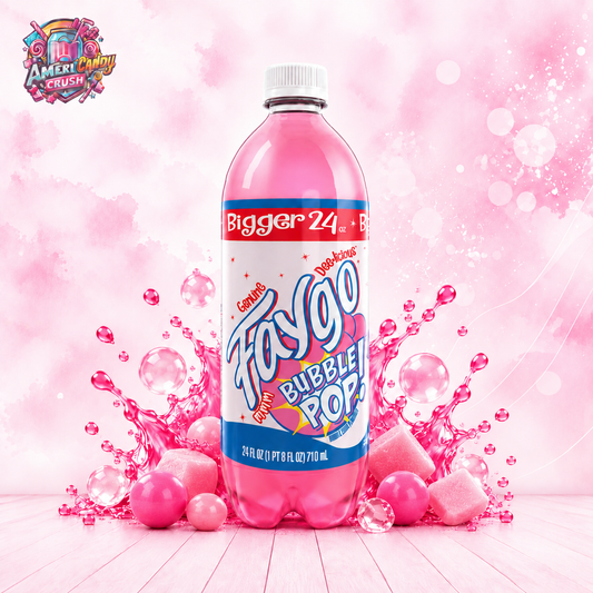 Faygo Bubble Pop Bubblegum Soda 710ml – USA Americandy