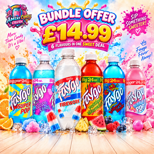 Faygo American Soda 6 Flavour Bundle | USA Drinks Americandy