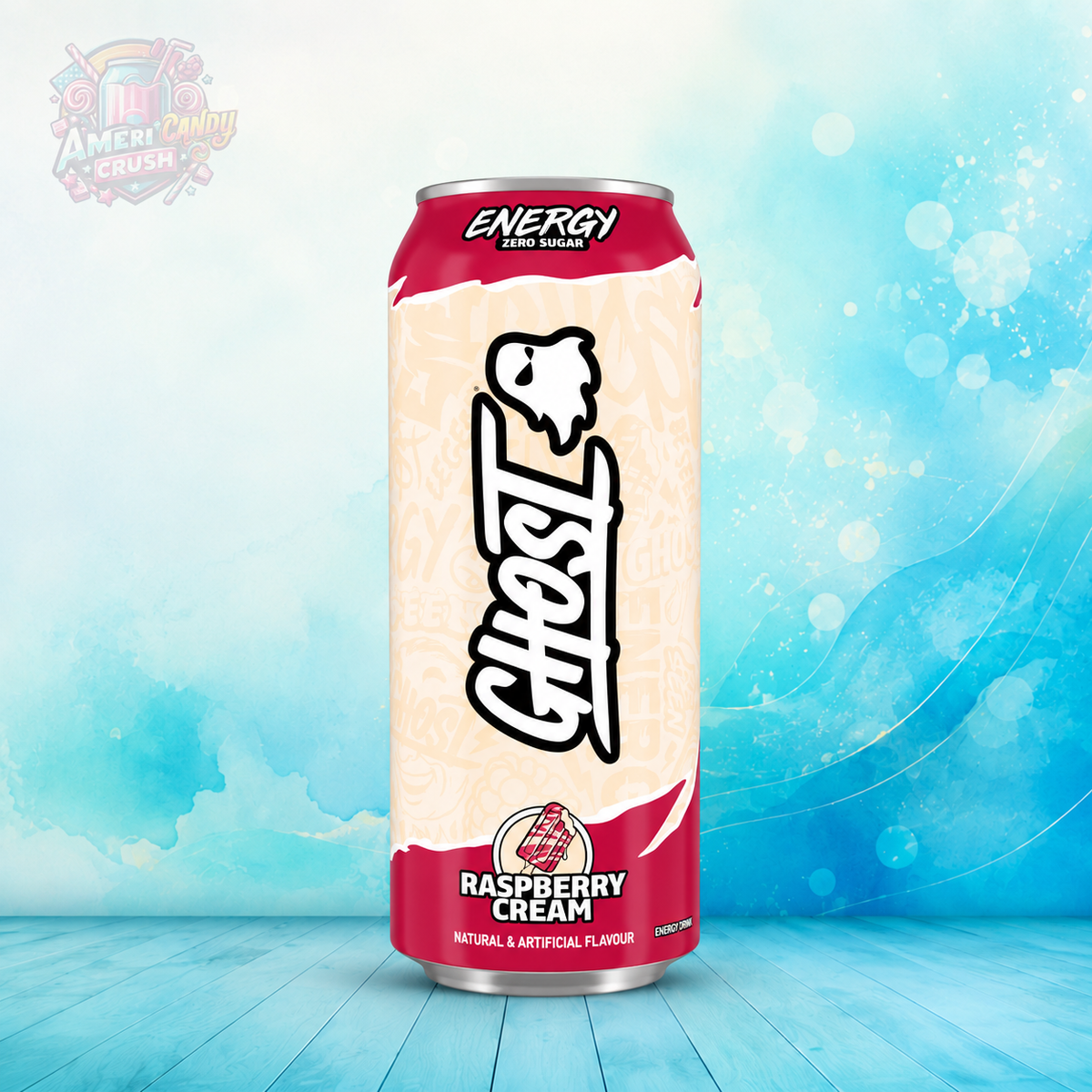 Ghost - Raspberry Cream Zero Sugar Energy Drink 500ml Americandy