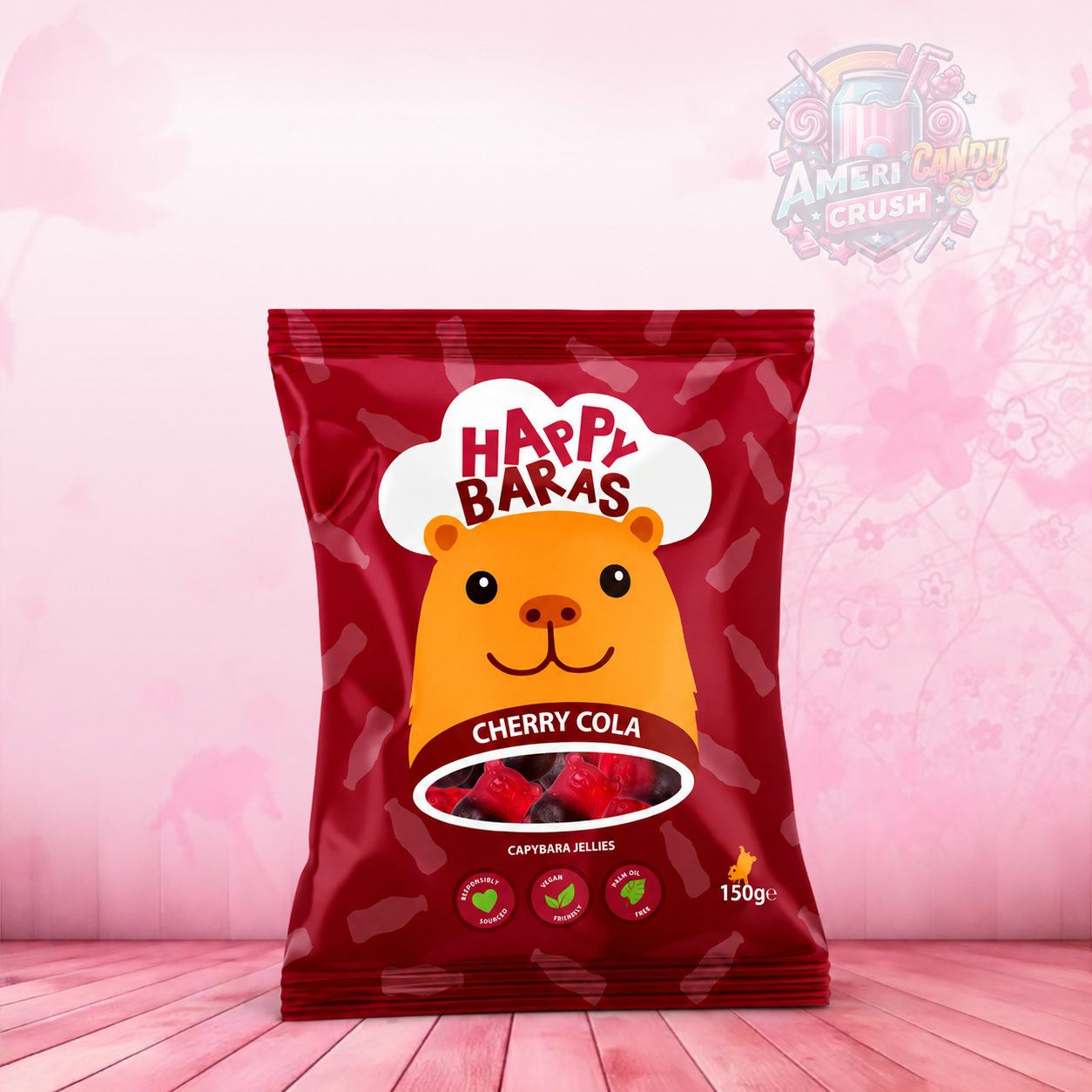 Happy Baras Capybara Jellies Cherry Cola 150g
