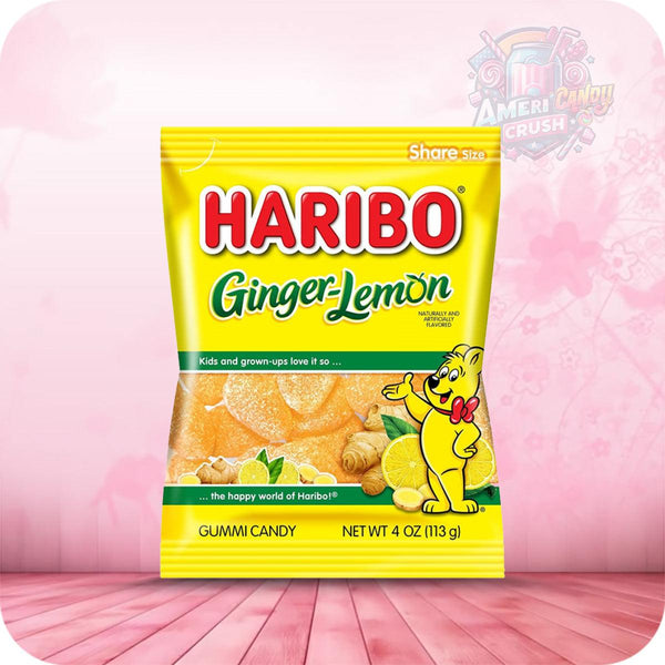 Haribo Ginger Lemon Peg Bags 4oz (113g)