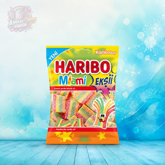 Haribo Halal Miami Belts 70g Americandy