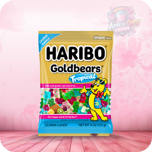 Haribo Limited Edition Gold Bears Tropical 4oz (113g)