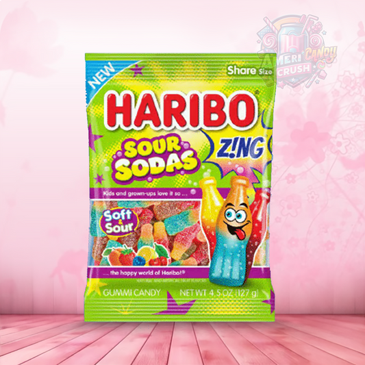 Haribo Zing Sour Sodas 4.5oz (128g)