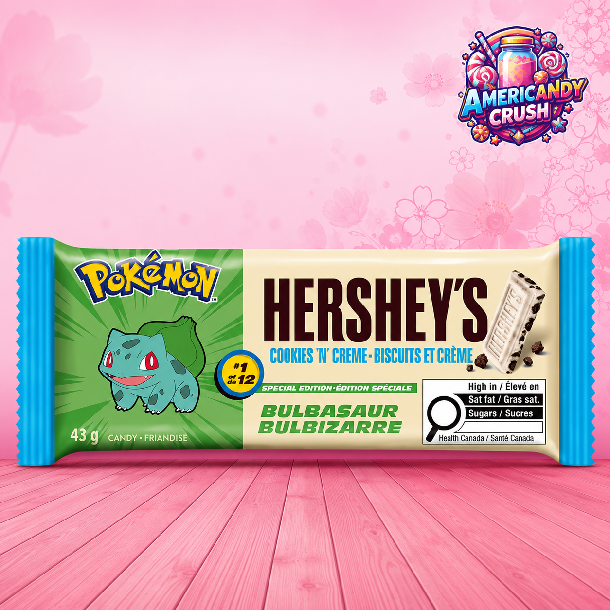 Hershey's Special Edition Pokemon Cookies n Crème Bar 43g