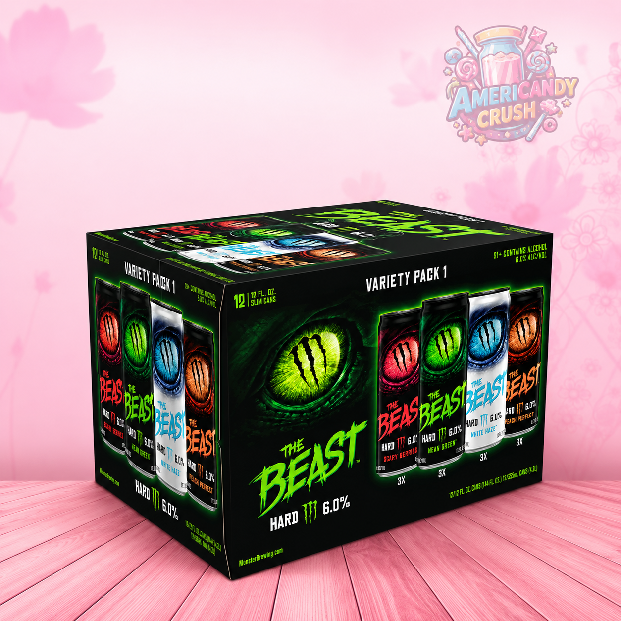 Monster Alcohol 6% The Beast Alcohol USA Imported – Americandy