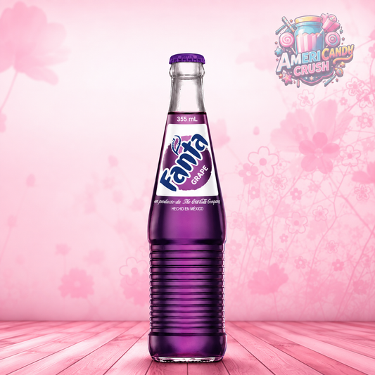 Fanta Grape Mexican Glass Bottle 355ml