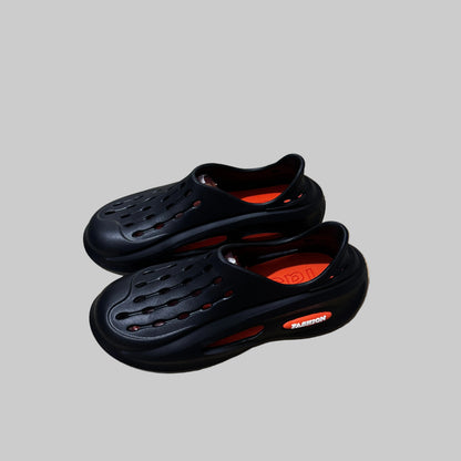 Men's Summer Outdoor Clogs with Non-Slip Soft Sole, EVA Wrap-Around Slippers for Outdoor Sports and Beach, Thick-Soled Sandals