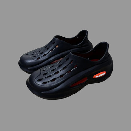 Men's Summer Outdoor Clogs with Non-Slip Soft Sole, EVA Wrap-Around Slippers for Outdoor Sports and Beach, Thick-Soled Sandals