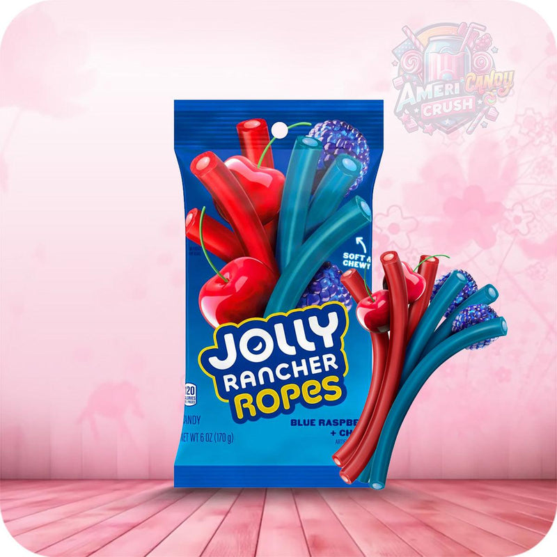 Jolly Rancher Ropes Blue Raspberry + Cherry or Watermelon + Green Apple