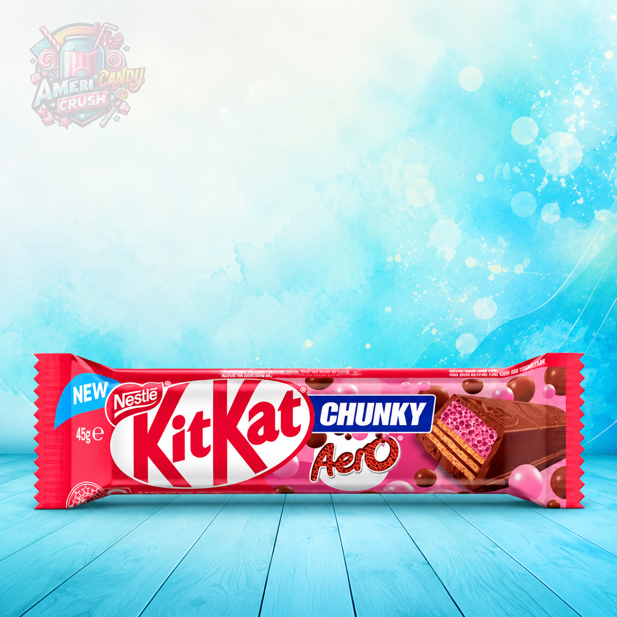 KitKat Chunky Aero Strawberry 45g Australian chocolate bar