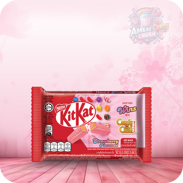 KitKat Candy Crush Strawberry Flavoured 35g 4 Fingers