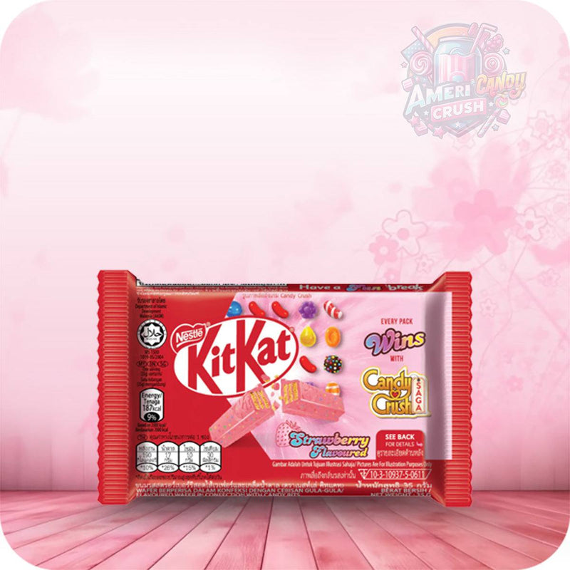 KitKat Candy Crush Strawberry Flavoured 35g 4 Fingers