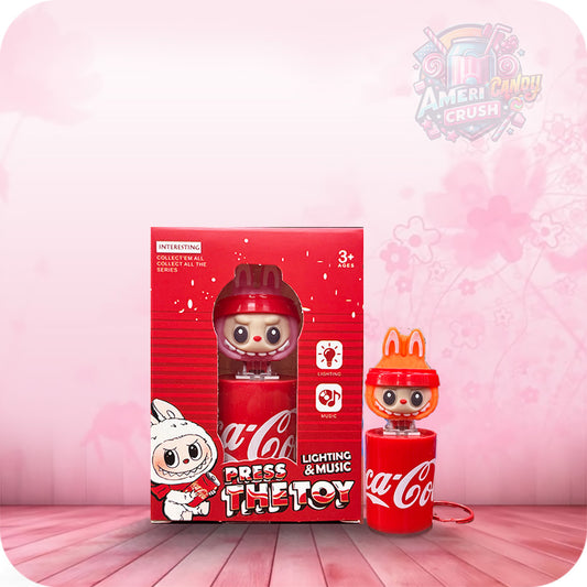 Labubu Coca Cola Key Chain Light & Music