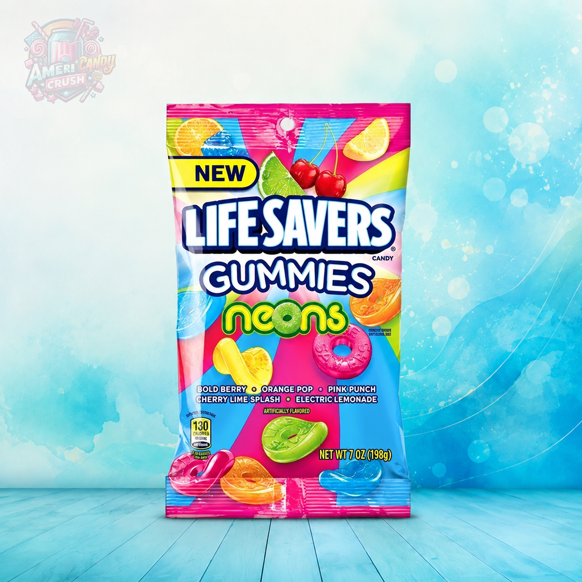Life Savers Gummies Neons 198g American Gummy Candy