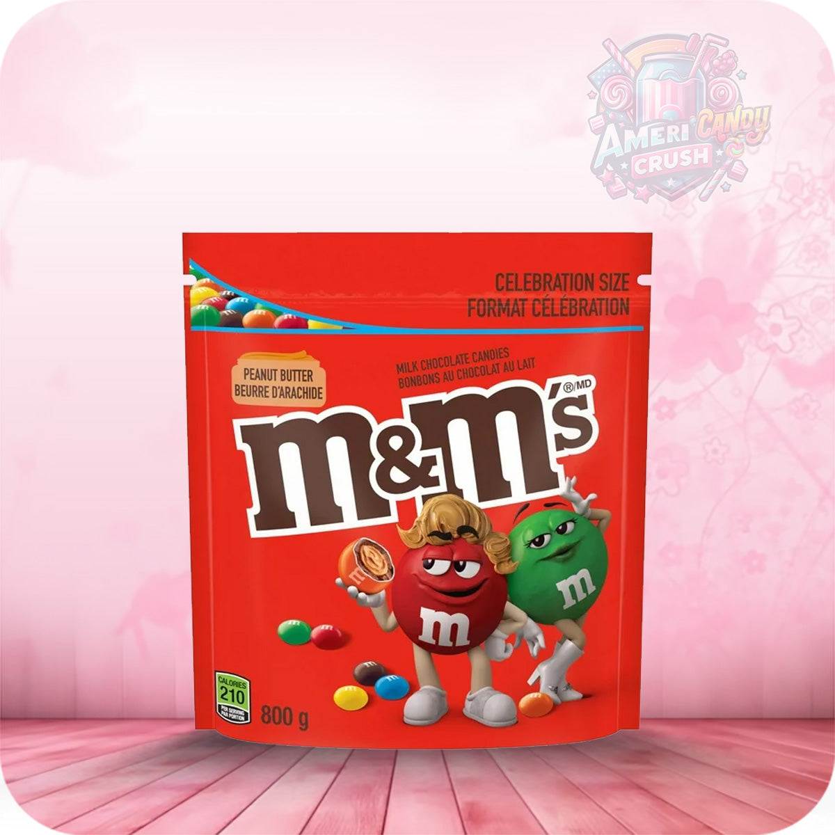 MandMs Peanut Butter Peanut Butter Grab Size 127.6g colorful candy ...