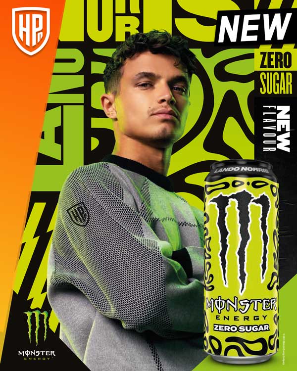 Monster Energy Drink Lando Norris Zero Sugar