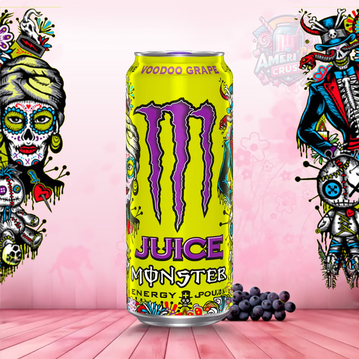 Monster Energy Voodoo Grape Juiced USA Import 473ml Can