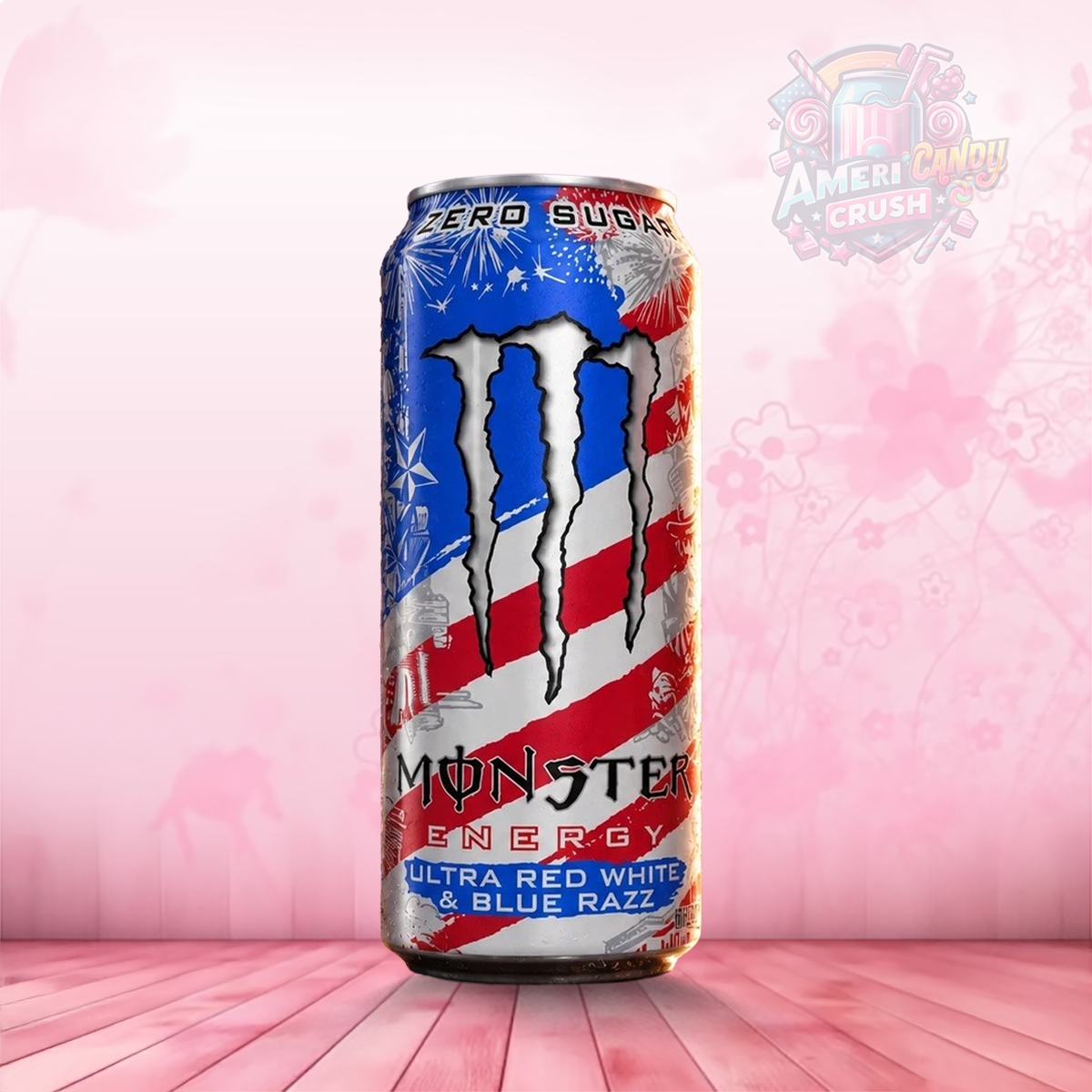 Monster Red White Blue Razz 473ml USA