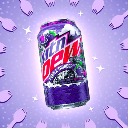 Mountain Dew Purple Thunder with a Blast of Berry Plum 355ml Soda